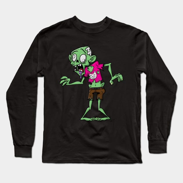 Zombie Long Sleeve T-Shirt by stuf123